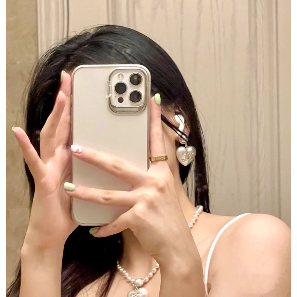 Vòng cổ Ngọc Trai Mặt Trái Tim Thời Trang Cho Nữ