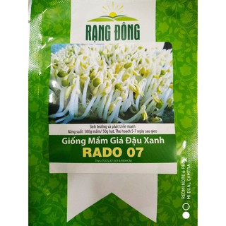 Hạt giống Mầm giá đậu xanh 50gr❤️FREESHIP XTRA❤️