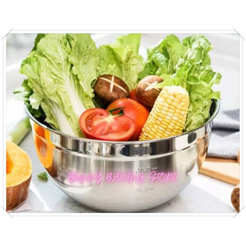 Tô/thau trộn đa dụng inox đế silicon đen