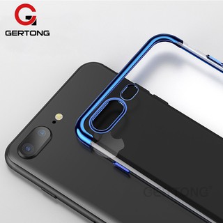 Ốp lưng nhựa trong viền mạ bạch kim cho iPhone 7 6 S 6S Plus