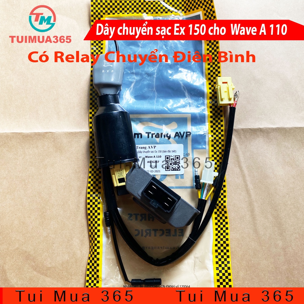 Bộ dây chuyển sạc Exciter 150 cho Wave A 110cc, Honda Blade 110cc