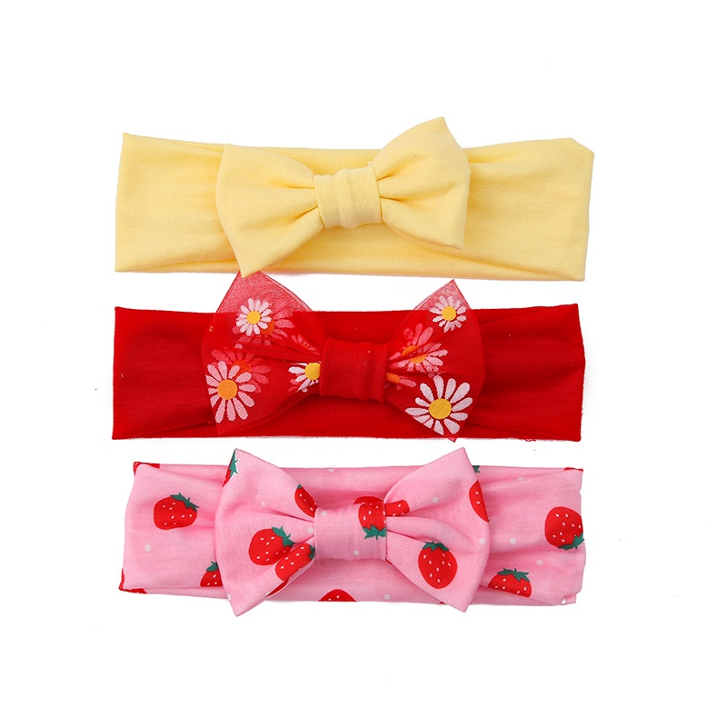 Set 3 Băng Đô Nơ Dễ Thương Cho Bé Gái