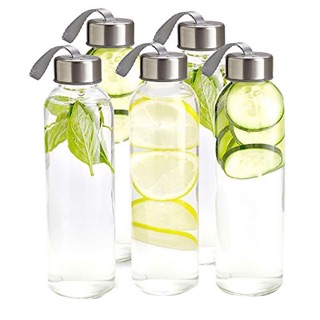 Chai thuỷ tinh detox 500ml - chai đựng nước 500ml