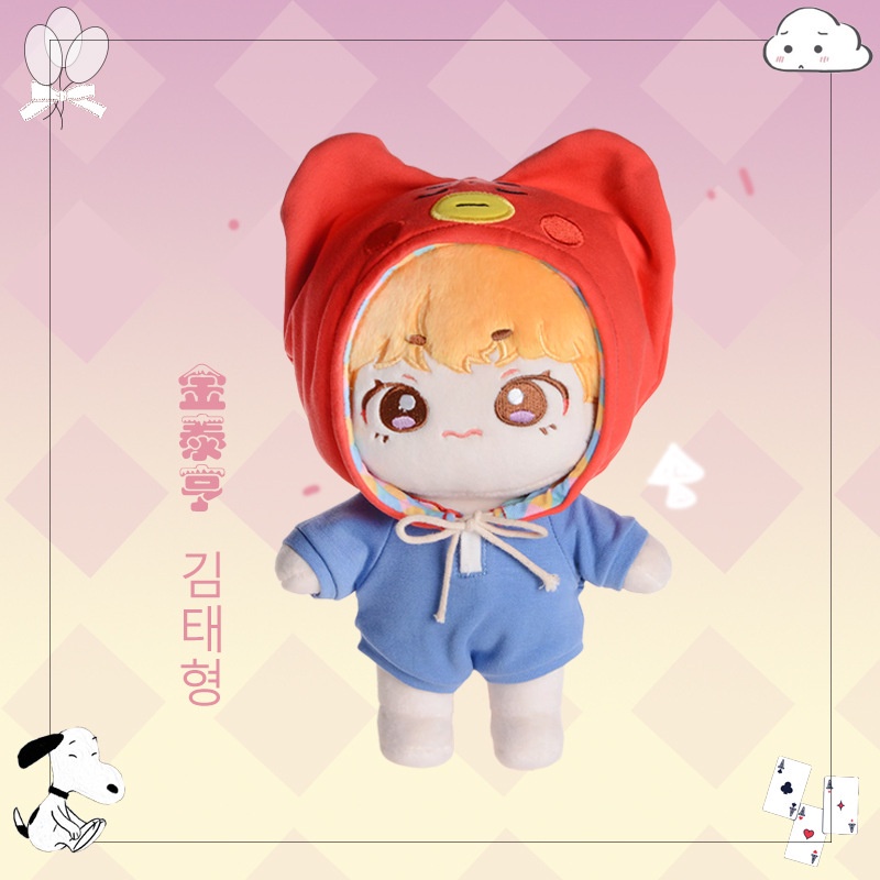 BTS Thú nhồi bông chất lượng cao hình KPOP BTS BT21 cho người hâm mộ JUNGKOOK JIN SUGA V 20cm