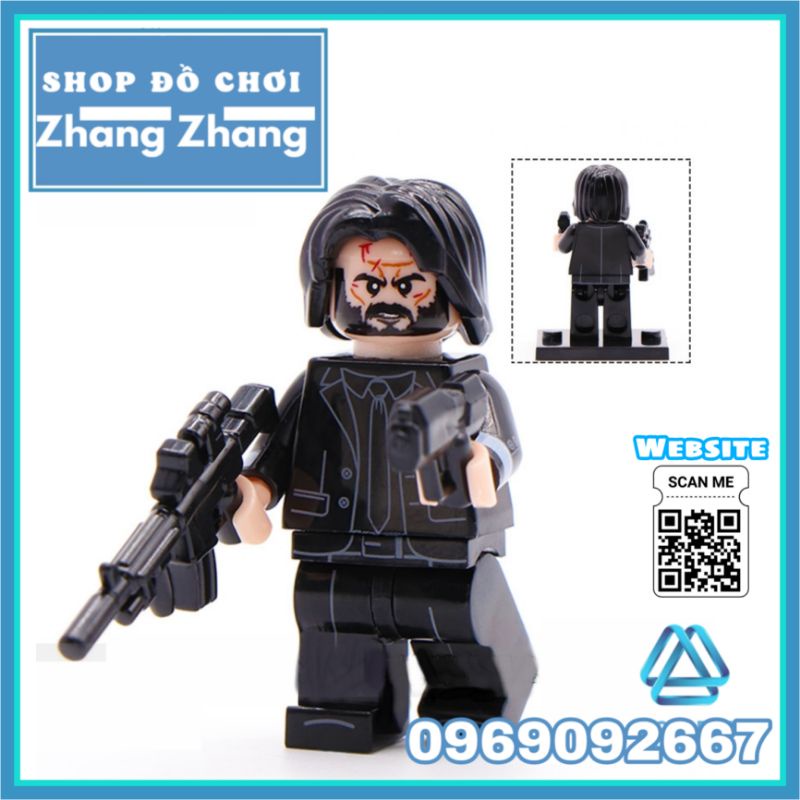 Đồ chơi Xếp hình John Wick sát thủ chuyên nghiệp Minifigures Koruit Wm830 Kopf KF1216