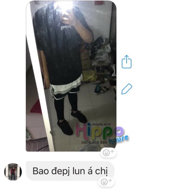 Short viền trắng unisex (short v) | BigBuy360 - bigbuy360.vn