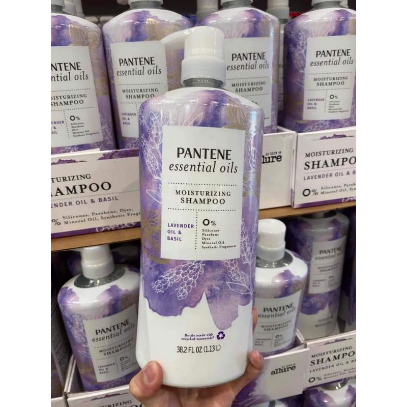 Dầu Gội & Xả Pantene Essential Oils 1.13L của Mỹ