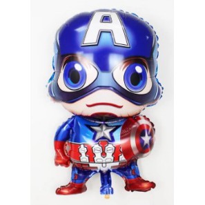 BONG BÓNG HÌNH SIÊU ANH HÙNG CAPTAIN AMERICAN, BÓNG NHÔM CAPTAIN, BÓNG KIẾNG SIÊU NHÂN TRANG TRÍ TIỆC CHO BÉ TRAI