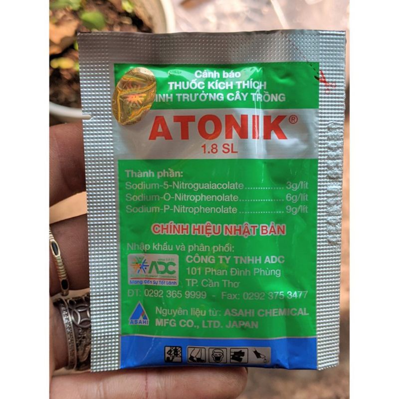 Atonik ADC- kích thích sinh trưởng, ra hoa, ra rễ, atonik gói 10ml