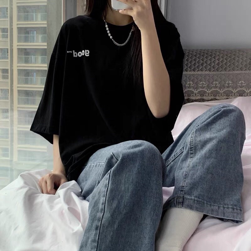 [Rẻ vô địch] Áo thun cotton tay lỡ dáng rộng unisex Good freesize từ 38-65kg