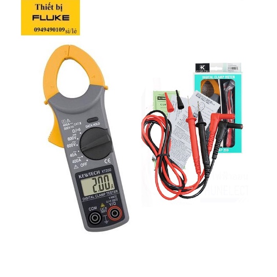 Ampe kìm đo dòng AC Kewtech Kyoritsu KT200 (400A)