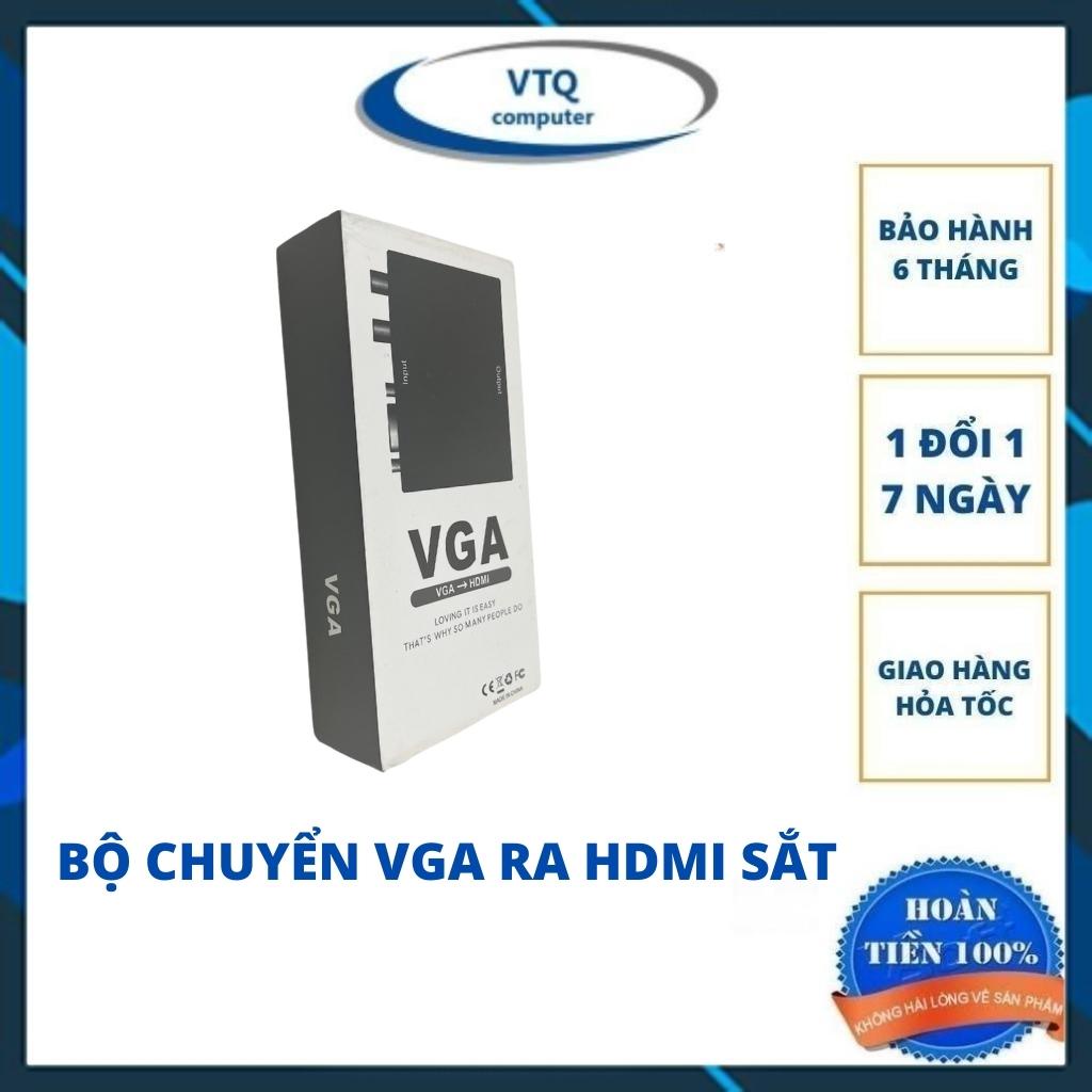 Bộ chuyển VGA sang HDMI chính hãng, tín hiệu tốt, kèm nguồn sạc. bảo hành 6 tháng.shopphukienvtq