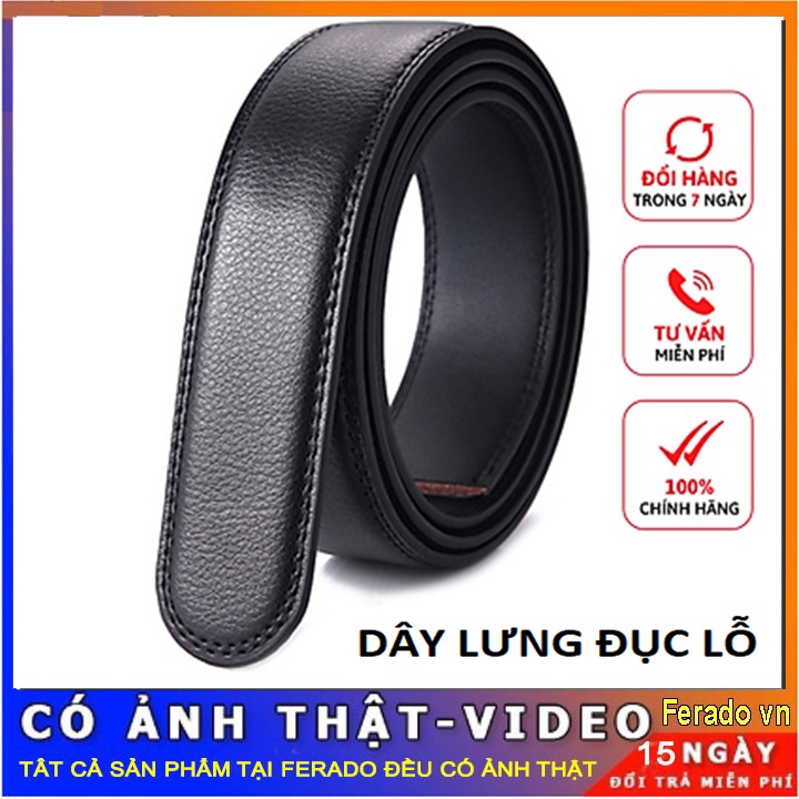 Dây Thắt Lưng Nam Da Không Đầu Khoá ( Loại 3.5F)