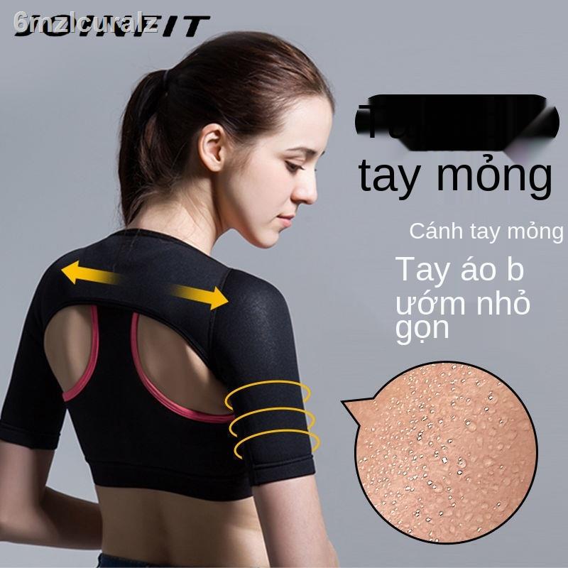 Bùng nổ mồ hôi phù hợp với cánh tay mỏng giảm bướm nữ yoga chạy thể dục đổ áo đốt cháy chất béo