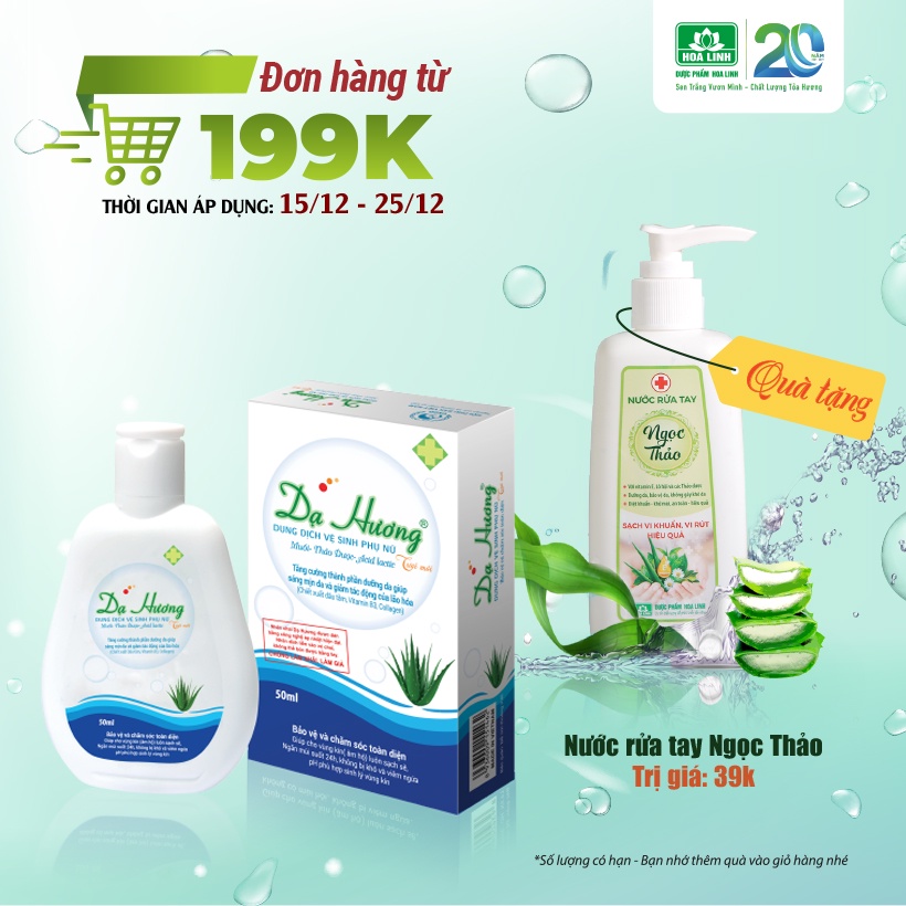 Dung dịch vệ sinh phụ nữ Dạ Hương 50ml