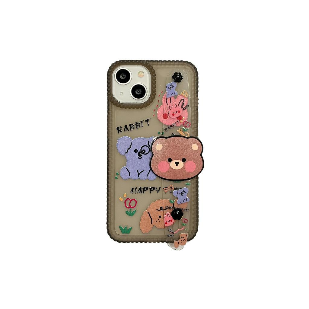 Ốp Lưng Hình Gấu Đáng Yêu Cho iPhone 14Promax 14Pro 14 13Promax 13Pro 13 12 11
