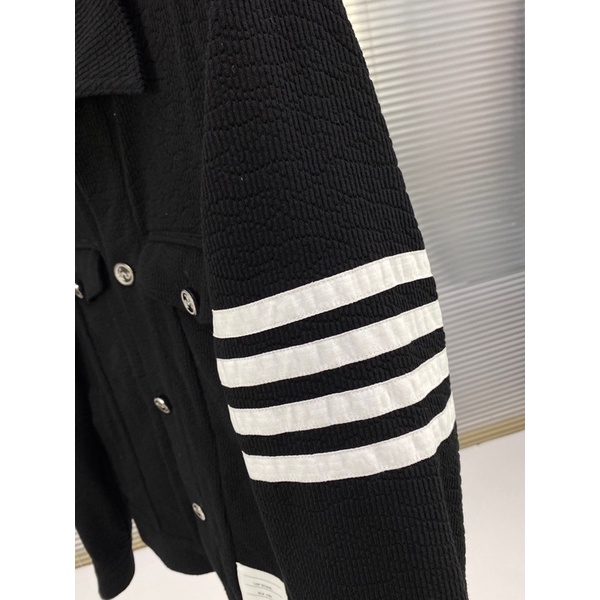 Áo khoác nhung gân cho nam thương hiệu Thom Browne tb cao cấp