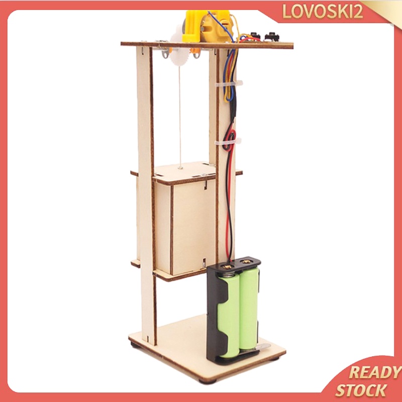 [LOVOSKI2]DIY Electric Lift Kids Educational Toy Elevator Model Science Toys