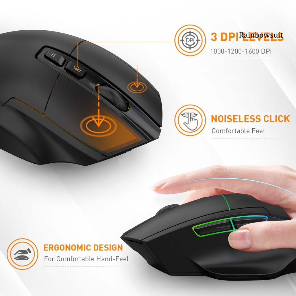 Chuột Không Dây Rb- X11 Bluetooth Cao Cấp Đa Năng Dành Cho Notebook