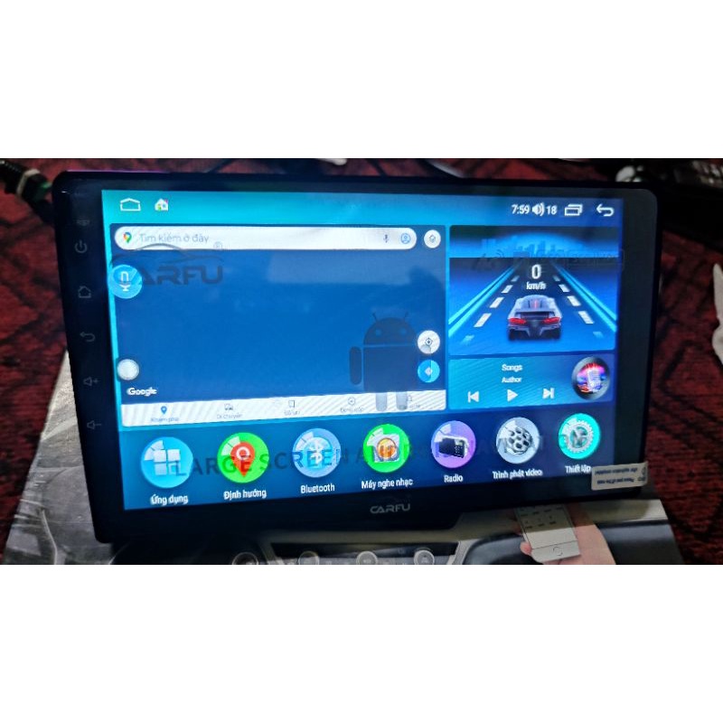 Màn hình Android Carfu G200s liền Cam 360 toàn cảnh Sony 225 full hd Ram 3gb/32gb chip 8x 7862 cắm sim 5G ver 2023