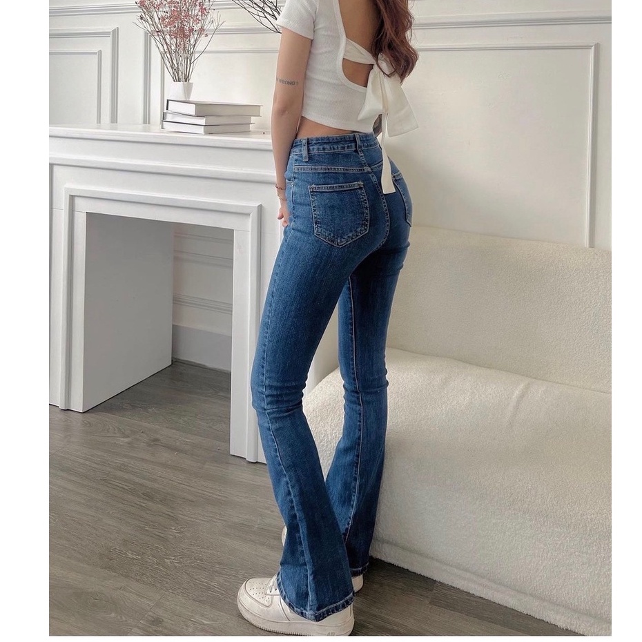 Quần Jean Nữ Ống Loe Dài 101-104cm  Form nhỏ Sofm Wear Z100 (Cải tiến)