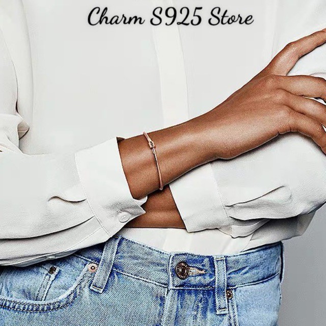Vòng tay charm pan mềm vàng hồng bạc s925 hàng cao cấp