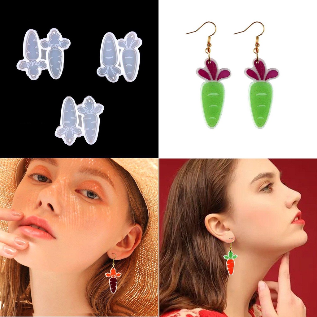 Khuôn Silicone Làm Bánh Hình Cà Rốt Xinh Xắn