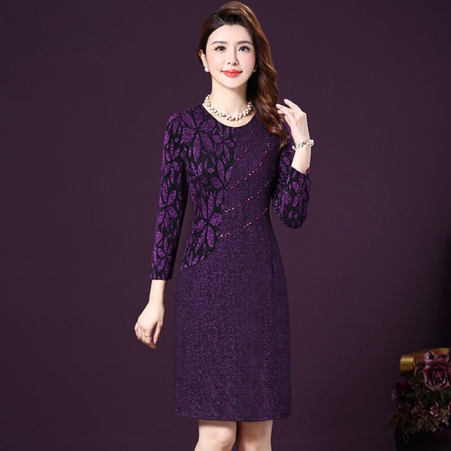 Váy đầm trung niên dự tiệc