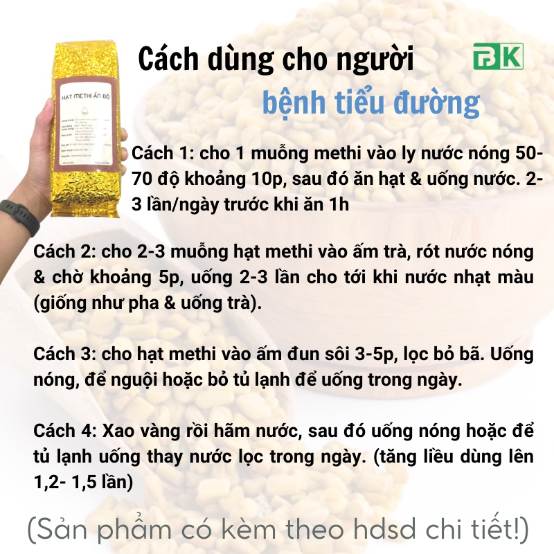 Hạt Methi Ấn Độ Gói 900gram - Hút Chân Không - Hạt Methi Cao Cấp Loại 1 - BKChinhHang
