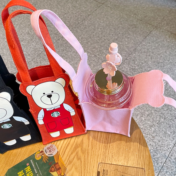 Túi đựng bình nước giữ nhiệt starbucks có thể tái sử dụng
