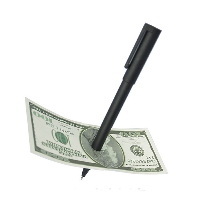 AN Ảo Thuật Đường Phố - Bút Bi Xuyên Tiền (Đen) Autofun