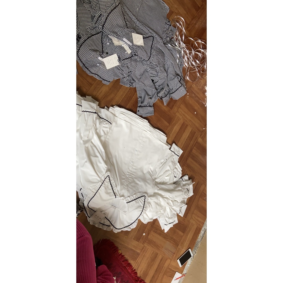 áo sơ mi nữ cổ bèo , áo babydoll tay bèo hàng QCCC loại 1 A00013 kaca