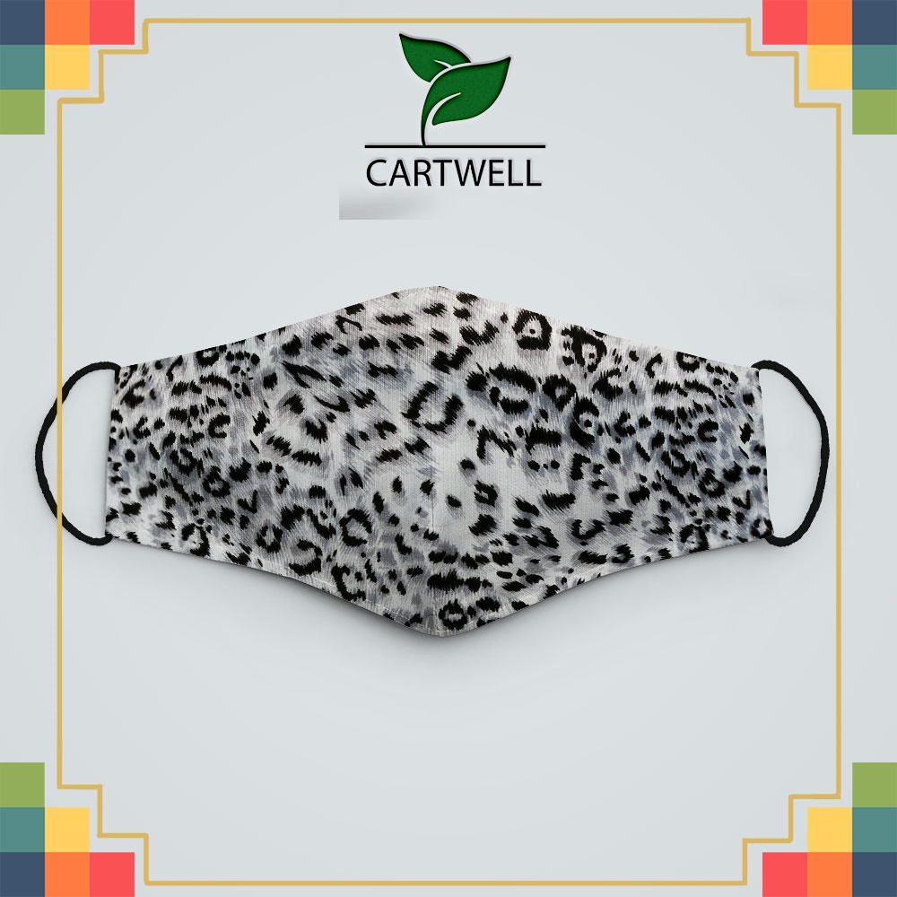 Khẩu trang chống độc ANIMAL PRINT_204 CARTWELL vải poly cotton 100% ngăn bụi kháng khuẩn bảo vệ toàn diện cho bạn