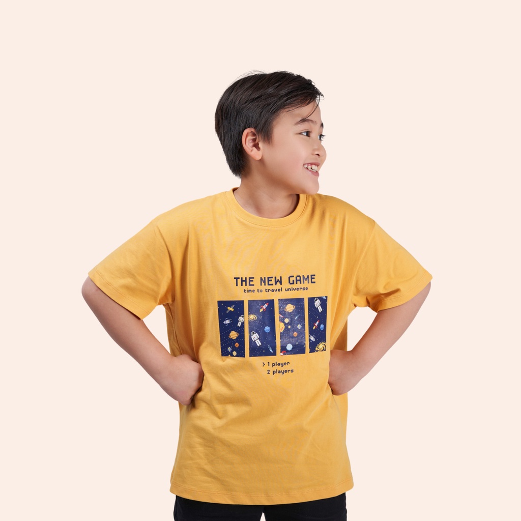 Áo thun trẻ em YODY vải cotton compact mêm mịn, thoáng mát in hình dễ thương TSK5215
