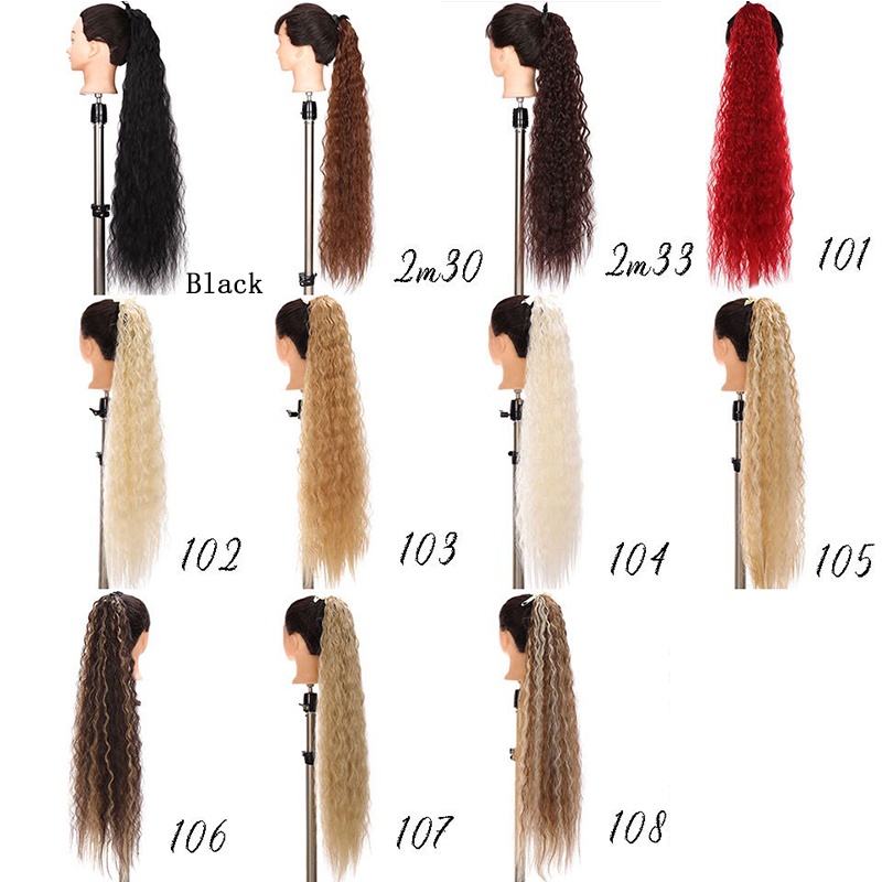 Tóc Giả 32 "Kiểu Đuôi Ngựa Xoăn Dài Gợn Sóng Có Dây Rút Tiện Lợi Dành Cho Nữ