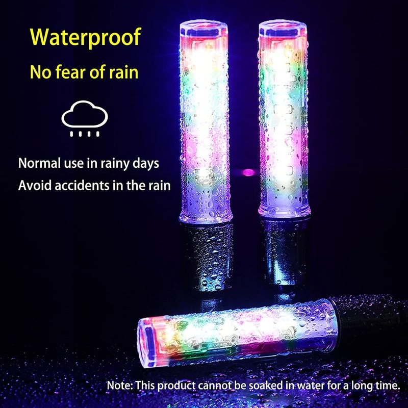 Đèn Led 5 Bóng Cảnh Báo An Toàn Gắn Van Xe Đạp Leo Núi