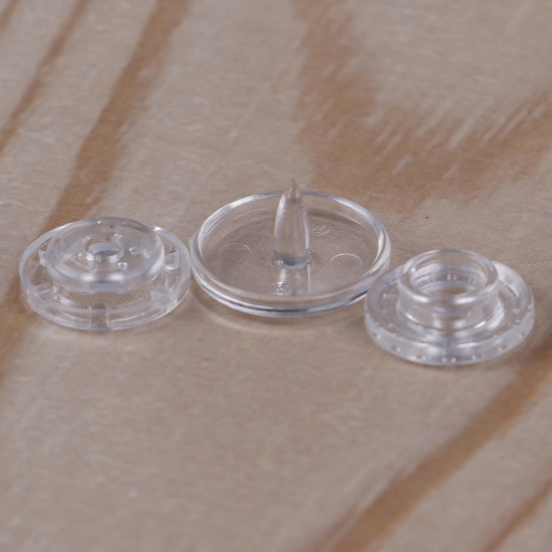 Set 50 Nút Bấm Nhựa Trong Suốt 12mm Kam T5