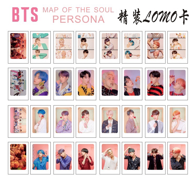 BTS small card bulletproof youth group returns to the new album concert bt21 lomo card around BTS photo photo card official