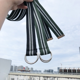 Thắt Lưng Bện Dây Phối Khóa Kim Loại Thời Trang Cho Nam 110cm