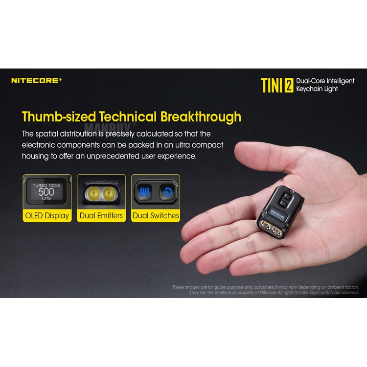 Đèn Pin Mini Nitecore Tui2 Usb-C Có Thể Sạc Lại