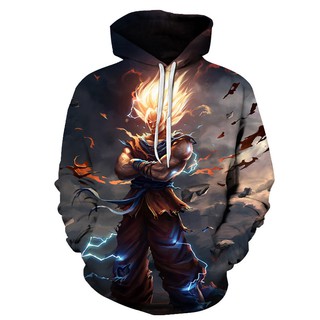 Áo Hoodie In Hình Super Saiyan 3d Độc Đáo Cá Tính