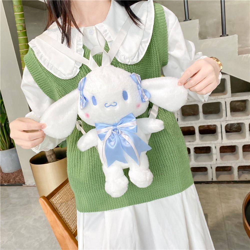 Túi Xách Đeo Chéo Mini Hình Chú Chó Hoạt Hình Bằng Vải Bông Xinh Xắn Cho Bé Gái