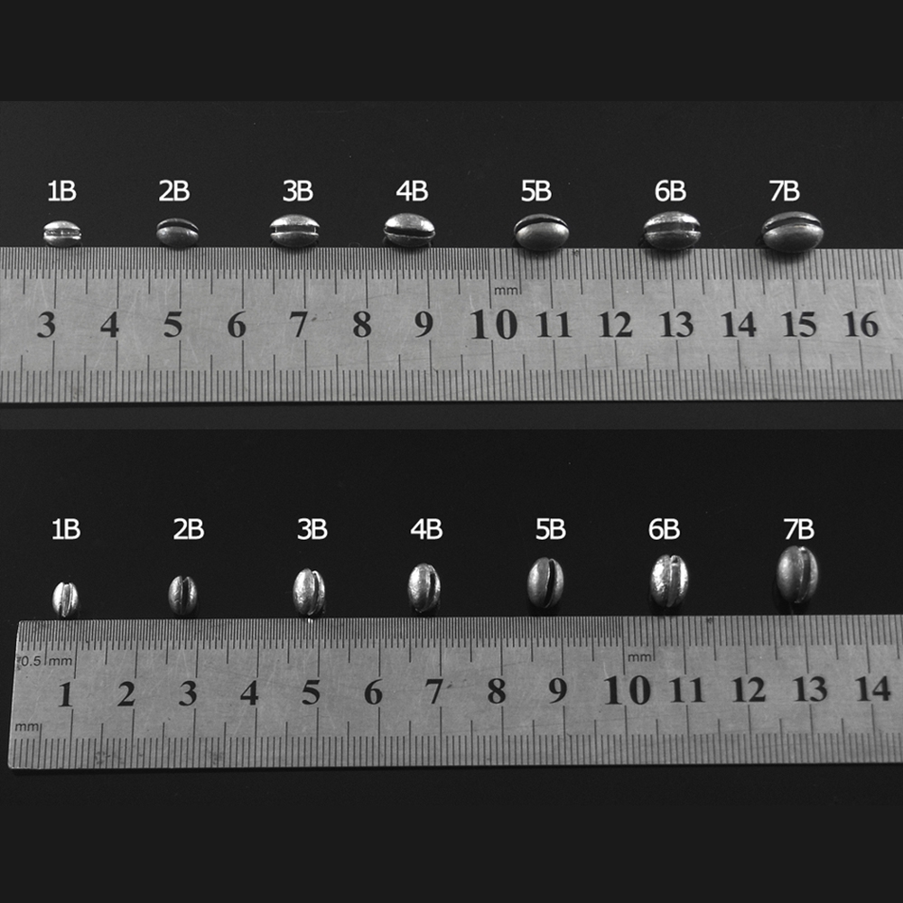 MUVAKO Bộ 20 Dây Câu Cá Bằng Chì Hở Lỗ Hình Tròn Chuyên Dụng