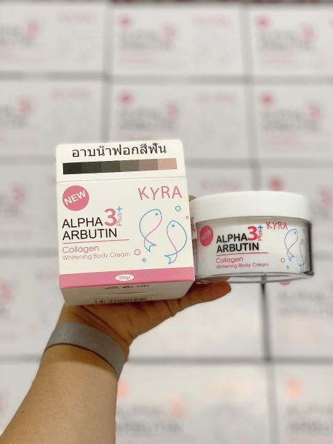 Kem Body Dưỡng Da Alpha Arbutin Collagen 3+ Plus Kyra Thái Lan