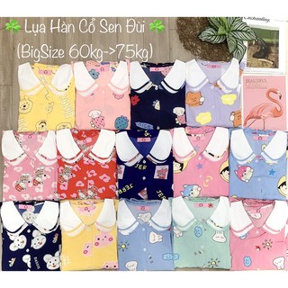 (BigSize) Đồ Bộ Pijama BigSize Lụa Hàn Đùi mặc nhà (60kg->75kg)