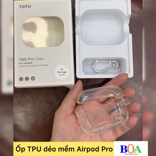 Ốp TPU dẻo mềm Airpod Pro Chính hãng ToTu kèm móc
