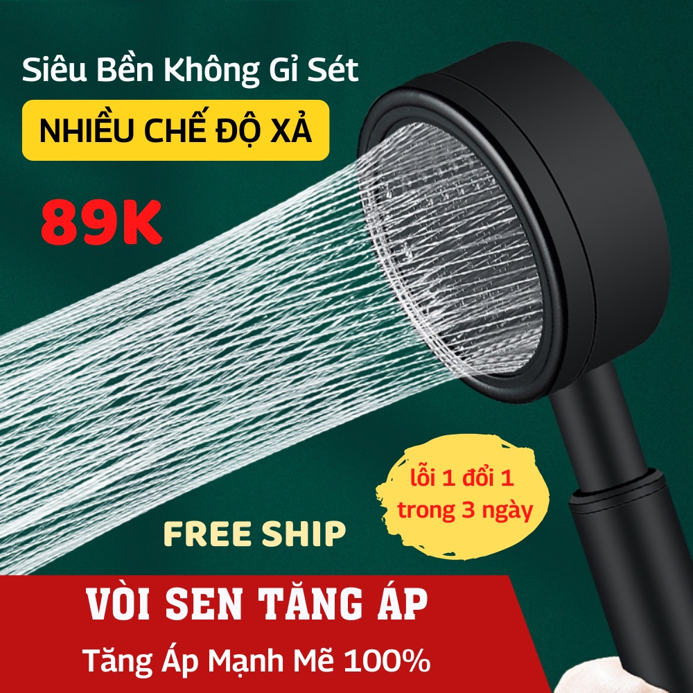 Vòi Hoa Sen Vòi Sen Tăng Áp Chất Liệu Inox Không Gỉ Áp Lực Mạnh ATILA SHOP