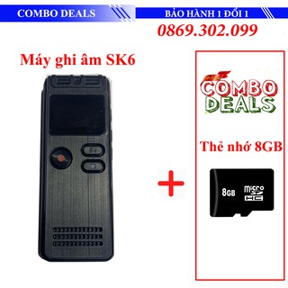 Máy ghi âm chuyên dụng SK6 tặng kèm thẻ nhớ 8GB