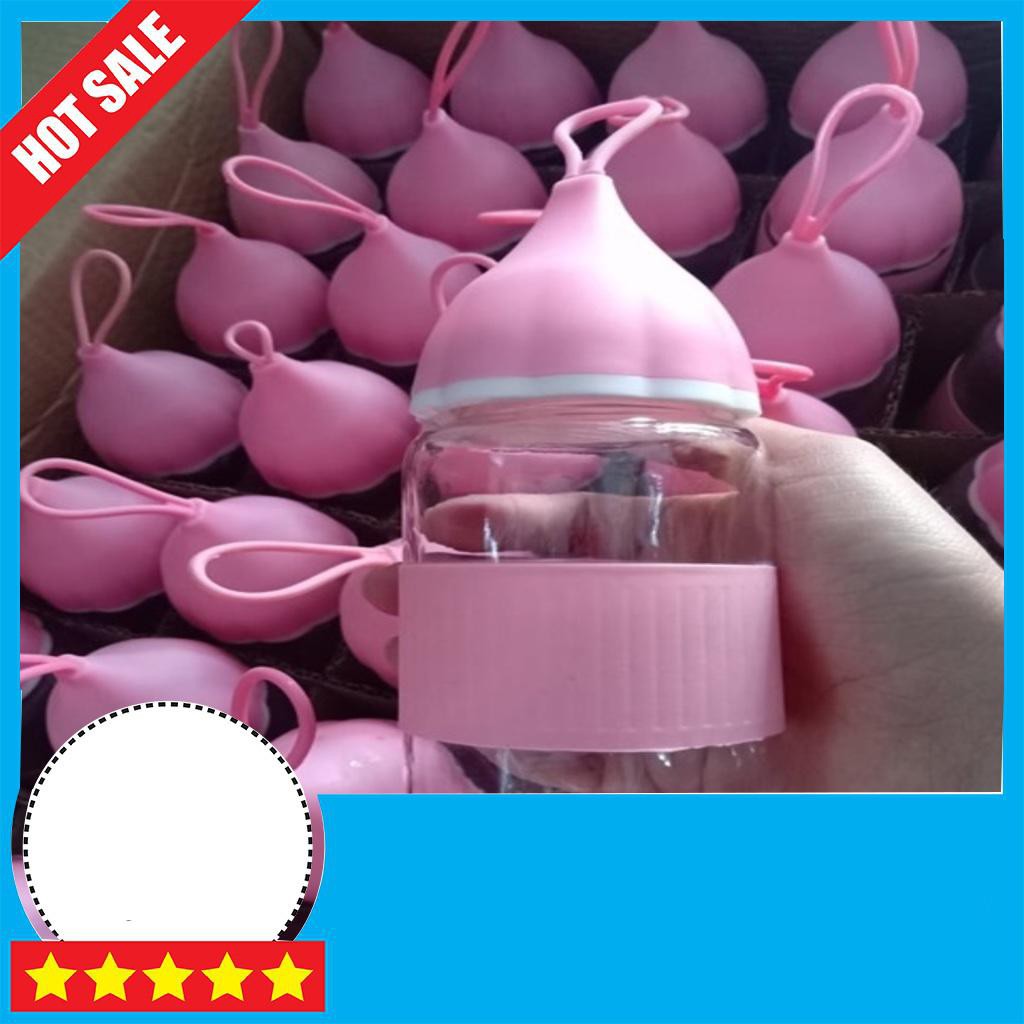 Bình thủy tinh đựng nước siêu cute 300ml