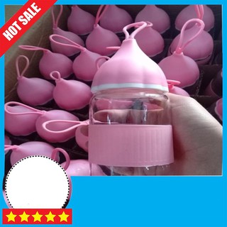 Bình thủy tinh đựng nước siêu cute 300ml